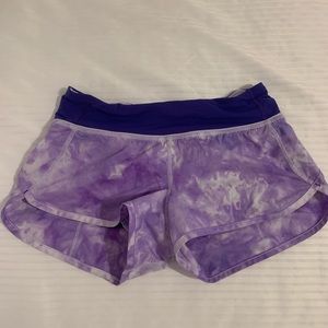 Tie dye lulu lemon shorts